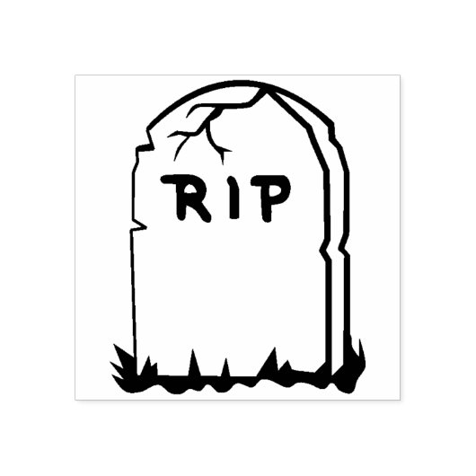 Tombstone Rubberstempel (Afrduk)