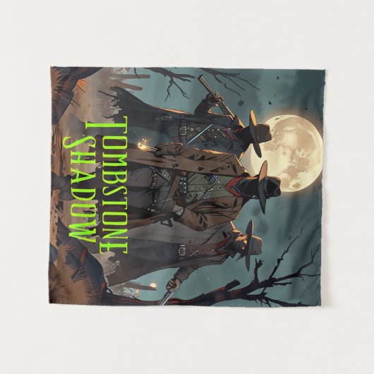 Tombstone Shadow Tapestry #1 Wandkleed (Voorkant (horizontaal))