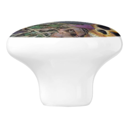 Tombstone & Skull Keramische Knop (Zijkant)