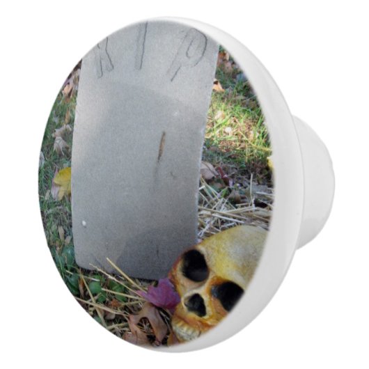 Tombstone & Skull Keramische Knop (Rechts)