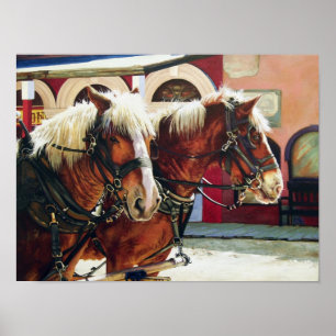 Tombstone Stagecoach Horses Poster