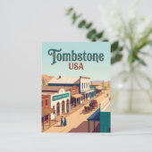 Tombstone USA Briefkaart (Staand voorkant)