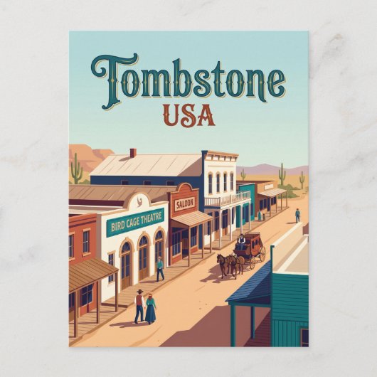 Tombstone USA Briefkaart (Voorkant)