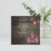 Tombstones Halloween-feest Kaart (Staand voorkant)