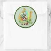 Tomcat Happy St. Patrick's Day Ronde Sticker (Tas)