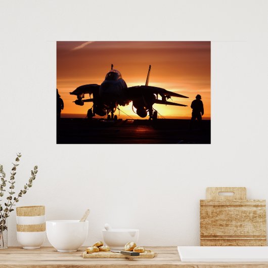 Tomcat in de Golf van Alaska Poster (Keuken)