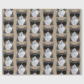 Tomcat ziet er zo knuffel uit met schaduwen cadeaupapier (Vlak)