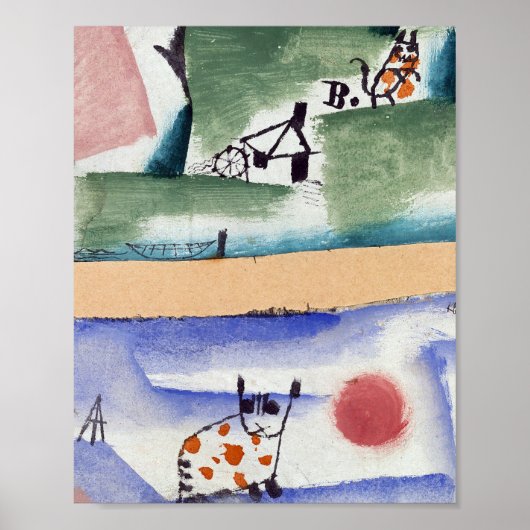 Tomcat's Turf: Paul Klee 1919 Poster (Voorkant)