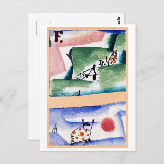 Tomcat's Turf, Paul Klee Briefkaart (Voorkant / Achterkant)