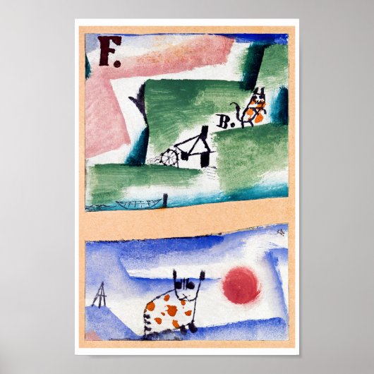 Tomcat's Turf, Paul Klee Poster (Voorkant)