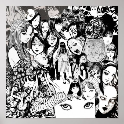 Tomie Collage Poster (Voorkant)