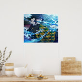 tomioka giyuu demon slayer poster (Keuken)