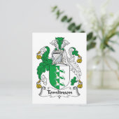 Tomlinson Family Crest Briefkaart (Staand voorkant)