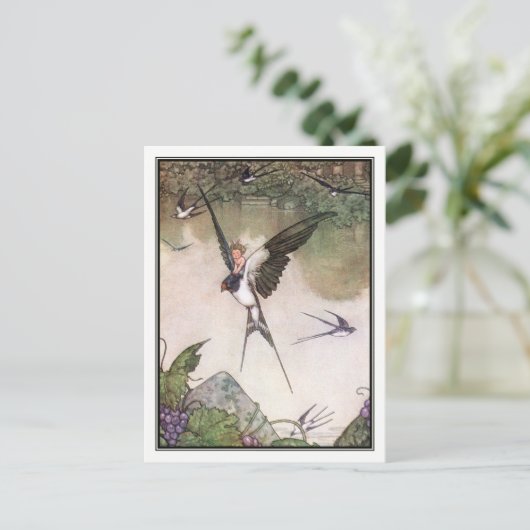 Tommelise by William Heath Robinson Briefkaart (Staand voorkant)