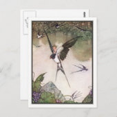 Tommelise by William Heath Robinson Briefkaart (Voorkant / Achterkant)