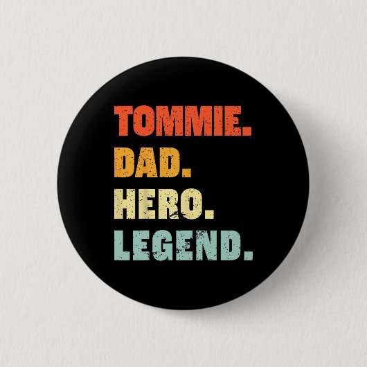 Tommie Papa Held Legende Aangepaste Aangepaste Naa Ronde Button 5,7 Cm (Voorkant)