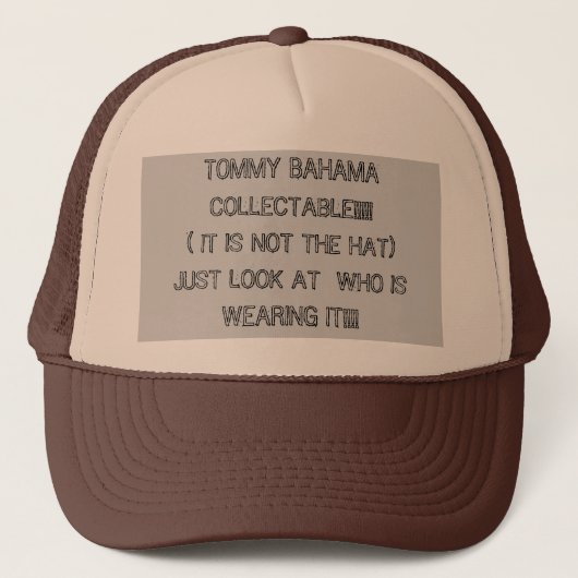 TOMMY BAHAMA COLLECTABLE!!!! TRUCKER PET (Voorkant)