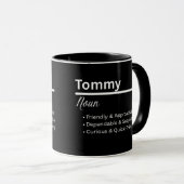 Tommy Boy Name Definition Personalized Mug Mok (Voorkant rechts)