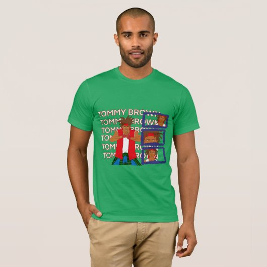 Tommy Brown T-shirt (Voorkant volledig)