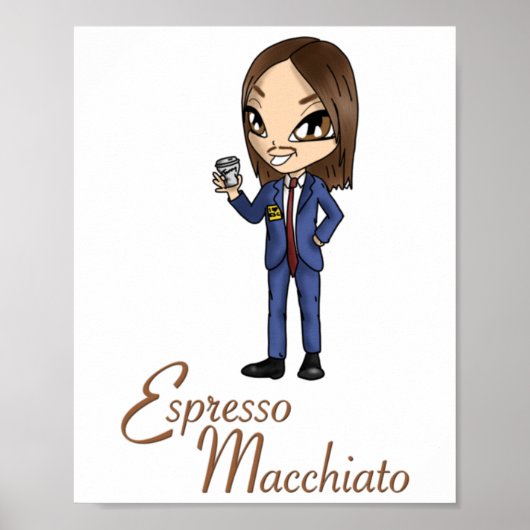 Tommy Cash Espresso Macchiato Eurovision 2025 Esto Poster (Voorkant)