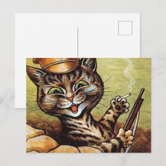 Tommy Catkins Louis Wain Briefkaart (Voorkant / Achterkant)