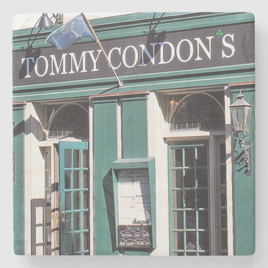 Tommy Condon's Irish Pub Charleston, SC. Onderzett Stenen Onderzetter (Voorkant)