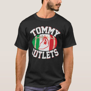 Tommy Cutlets Football Quarterback NY Italiaans Ha T-shirt