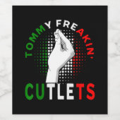 Tommy Cutlets Wijn Etiket (Enkel label)