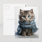 Tommy, de donkerste Tabby Cat Briefkaart (Voorkant / Achterkant)