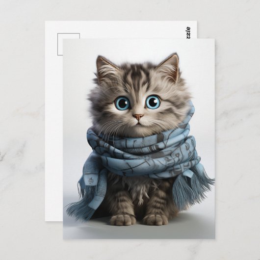 Tommy, de donkerste Tabby Cat Briefkaart (Voorkant / Achterkant)