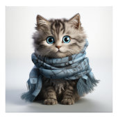 Tommy, de donkerste Tabby Cat Foto Afdruk (Voorkant)