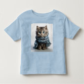 Tommy, de donkerste Tabby Cat Kinder Shirts (Voorkant)