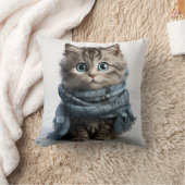 Tommy, de donkerste Tabby Cat Kussen (Deken)