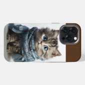 Tommy, de pluizigste Tabby Kat iPhone Hoesje (Achterkant horizontaal)
