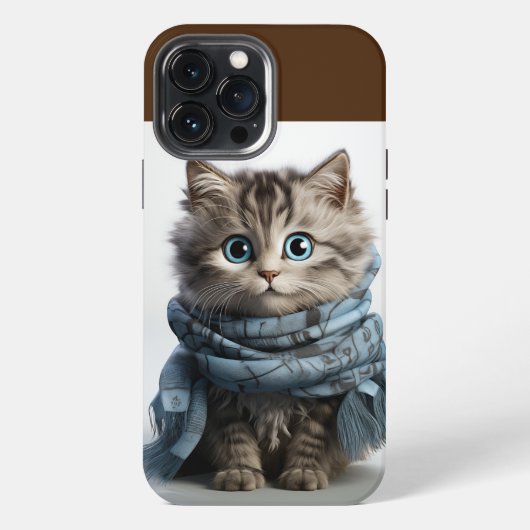 Tommy, de pluizigste Tabby Kat iPhone Hoesje (Achterkant)