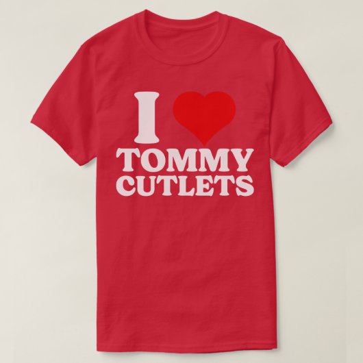 Tommy DeVito staat bekend als Tommy Cutlets T-shirt (Design voorkant)