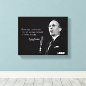 Tommy Douglas Canvas Afdruk (Insitu (Houten vloer))