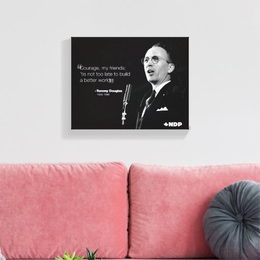 Tommy Douglas Canvas Afdruk (Insitu (Woonkamer))