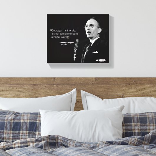 Tommy Douglas Canvas Afdruk (Insitu (Slaapkamer))