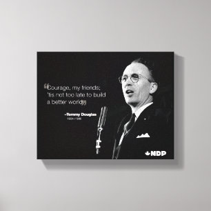 Tommy Douglas Canvas Afdruk