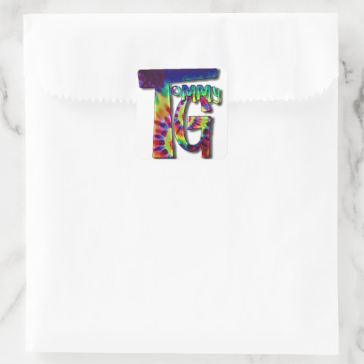Tommy G Stickers! Vierkante Sticker (Tas)