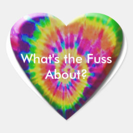 Tommy G Tie Dye Heart Hart Sticker