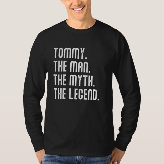 TOMMY Man Myth Legend Shirt Cadeaus voor Mannen Fu (Voorkant)