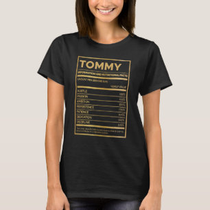 Tommy Nutrition Information Number per Serving T-shirt