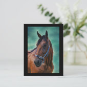 Tommy Standardbred Horse Art Briefkaart (Staand voorkant)