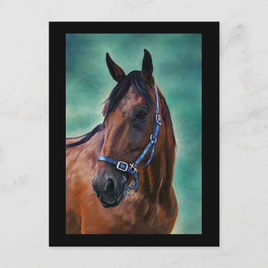Tommy Standardbred Horse Art Briefkaart (Voorkant)