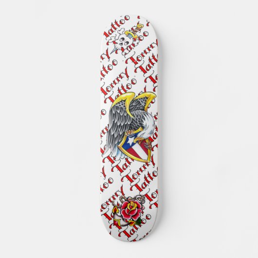 Tommy Tattoo Flash Skateboard (Voorkant)
