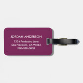 Tommy the Llama Bagagelabel (Achterkant horizontaal)