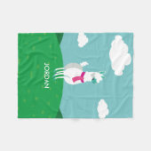 Tommy the Llama Fleece Deken (Voorkant (Horizontaal))