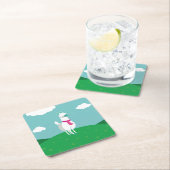 Tommy the Llama Kartonnen Onderzetters (Insitu)